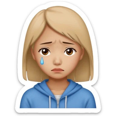 chinese teenage female having Heartbreak - feeling of deep sadness when love ends sticker