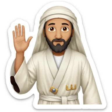 Osama bin Ladin standing on a plane sticker