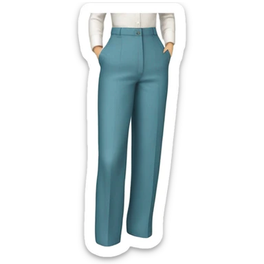 Vintage blue trouser sticker