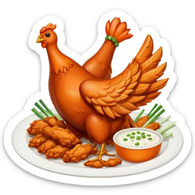 buffalo chicken wings sticker