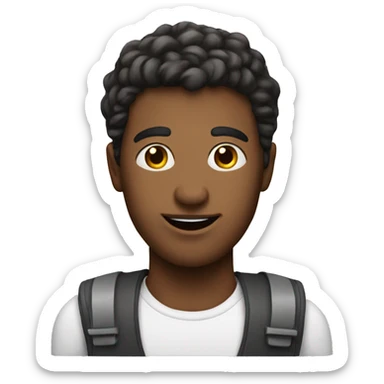 Guy with a sign that says bet that sticker