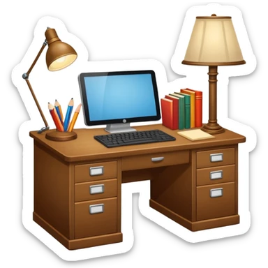 school teacher's desk sticker