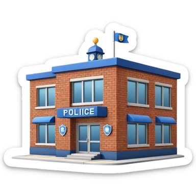 una estación de policia sticker