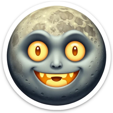 Cursed Perverted Moon sticker