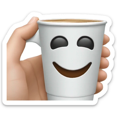 Coffee under the palm tree  sticker