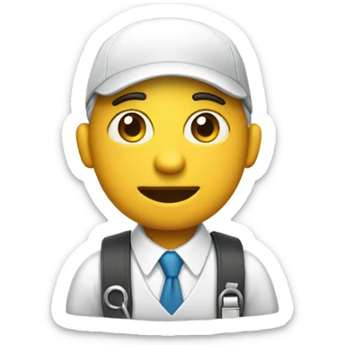 job search as a character sticker