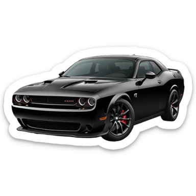 Dodge Challenger hellcat sticker