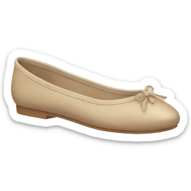 Beige ballet flats sticker