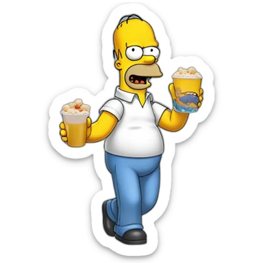 homer-simpson-eat-bart-simpson sticker