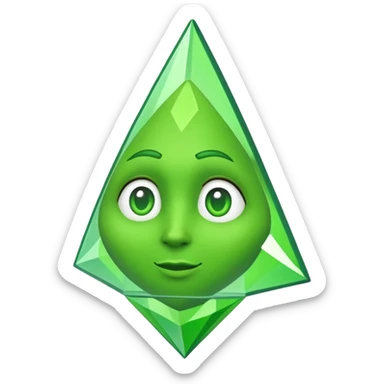 Sims character with green plumbob sticker