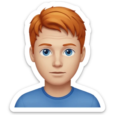 Why is he blonde make him ginger sticker