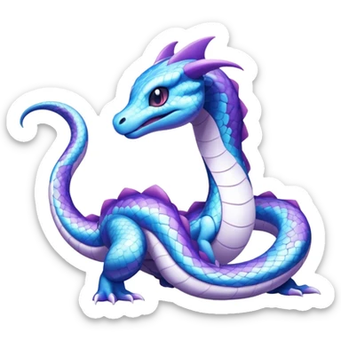 Seviper-Dragonair-Dratini-hybrid, full body, 4 legs sticker