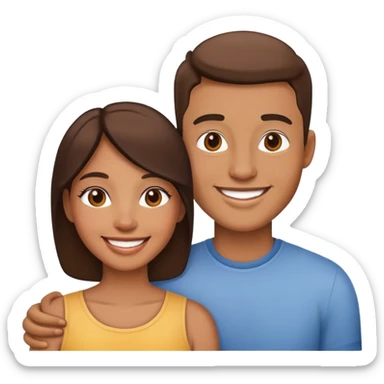 Wife and husband  sticker