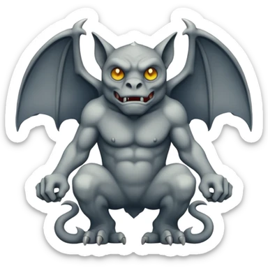 Gargoyle, full body sticker