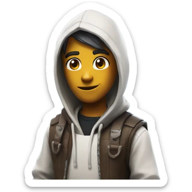 fortnite skin with hoodie sticker