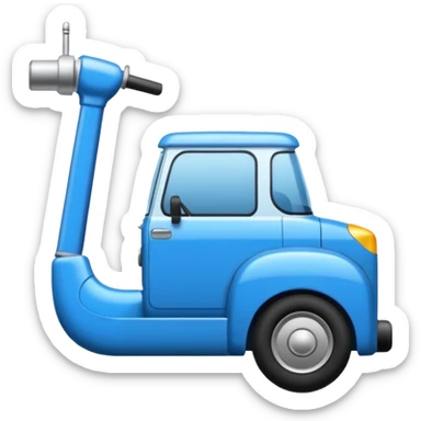 O inima mov,cu trecere spre albastru deschis si coada de drac! sticker