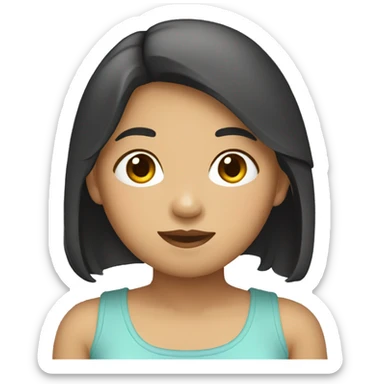 Filipina girl sticker