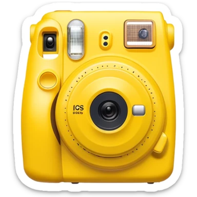 yellow instax camera sticker