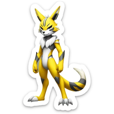 Metabee Renamon Zeraora Full body sticker