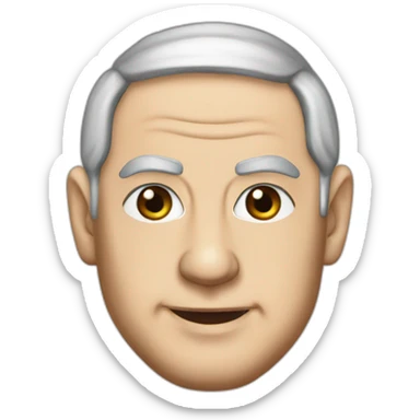 benjamin netanyahu with a yarmulke sticker