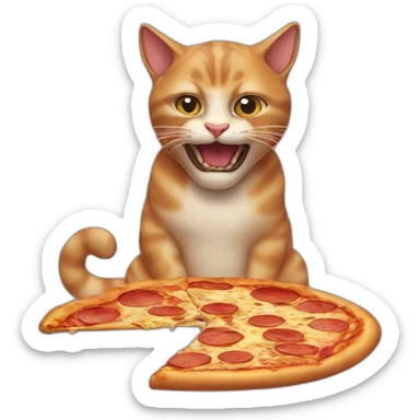 cat-eating-pizza sticker