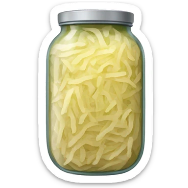 sauerkraut jar sticker