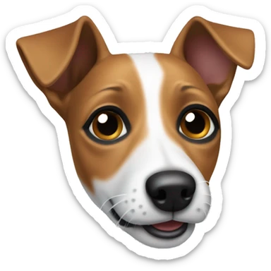 jack russel terrier head sticker
