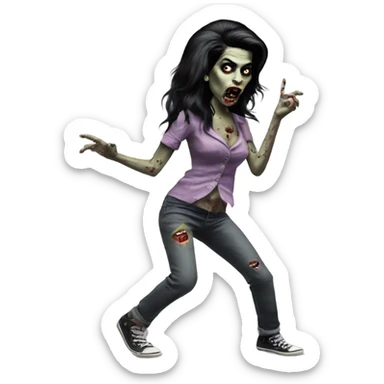 amy winehouse zombie dancing sticker