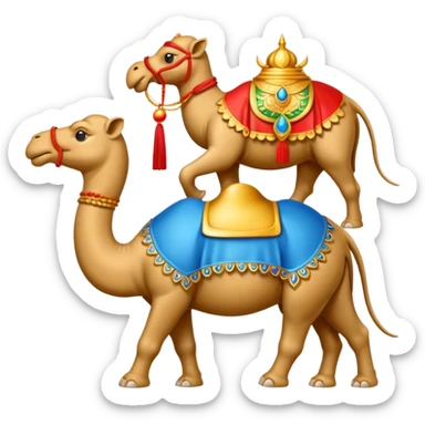 emoji logo for AI inventory software, small business focus, elements representing UAE, India, China, modern and simple, no text sticker