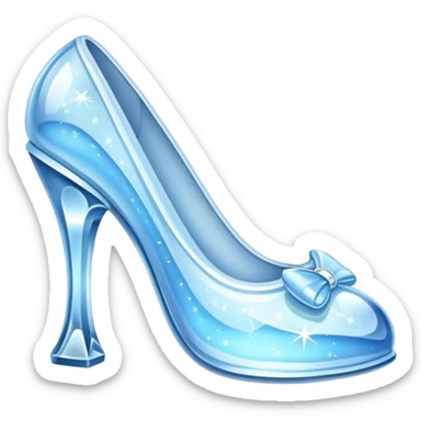 cinderela sapato cristal sticker