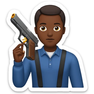 Black person with a Glock sticker