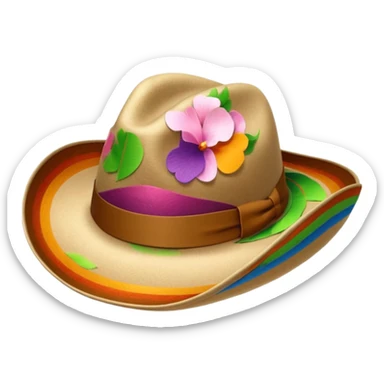 Tejana sombrero sticker