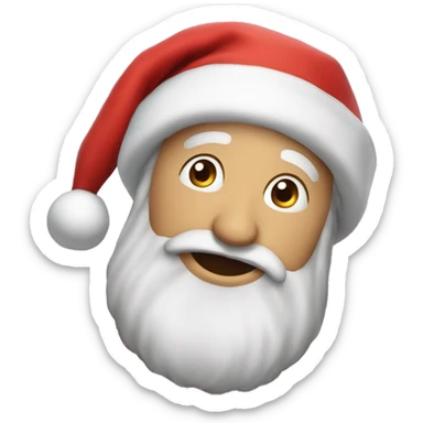 Schlafende weihnachtsmann sticker