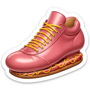 Jeff Koons style spam meat shoe balloon sculpture  sticker