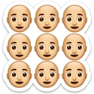 the word 'Gitan' in emoji style, with each letter having a face and expressive eyes, arranged in a cheerful row sticker