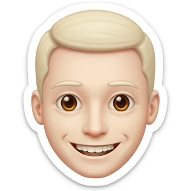 smile creepy mna sticker