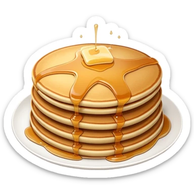Make an emoji of branding on pancakes sticker