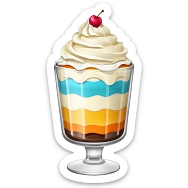 dessert in a glass sticker