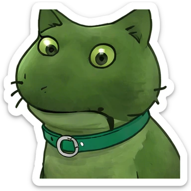 Cat choking nevk sticker