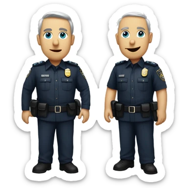 polis bir emoji oluştur sarı kafalı pis bir gülümsemeye sahip sticker
