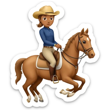 horseback riding sticker