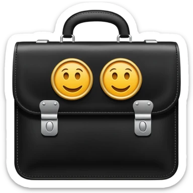 maletin con dinero cerrado sticker