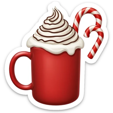 christmas hot chocolate  sticker
