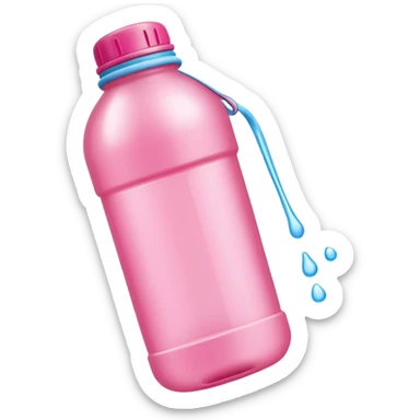 Cutest pink water bottle  sticker