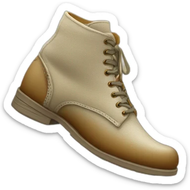 Une chaussure sur une autruche sticker