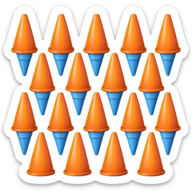 cone objects sticker