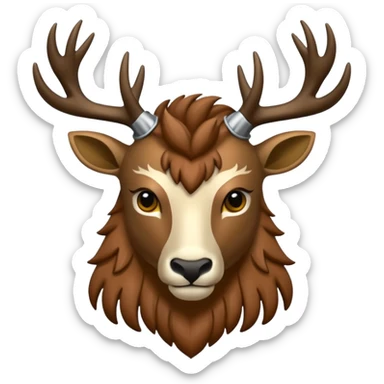 crea una mascota de equipo que sea un venado de cuerpo completo y lleve un chaleco con el nombre de telamon que en el chaleco diga telamon sticker