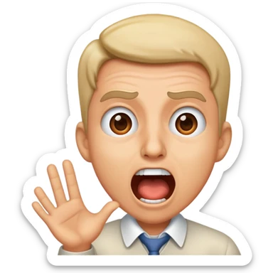 Un matemático gritando sticker