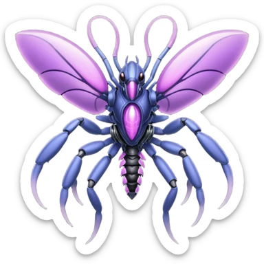 Genesect-Vikavolt-Venonat-Venom-Xenomorph-fusion sticker