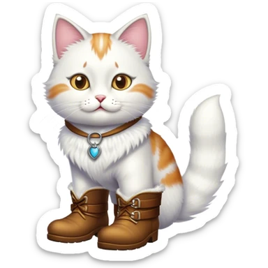 puss in boots cat sticker